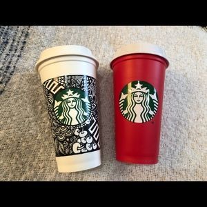 02x Starbucks Reusable Cups
